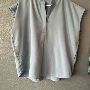 Figs Light Gray Women's Blouse